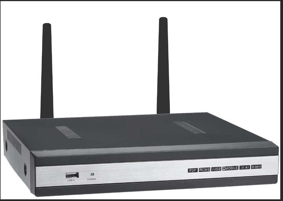Dual Wi-Fi 2K Security Camera System: 3MP, 8CH NVR, 1TB HDD, IP66, Motion Alert