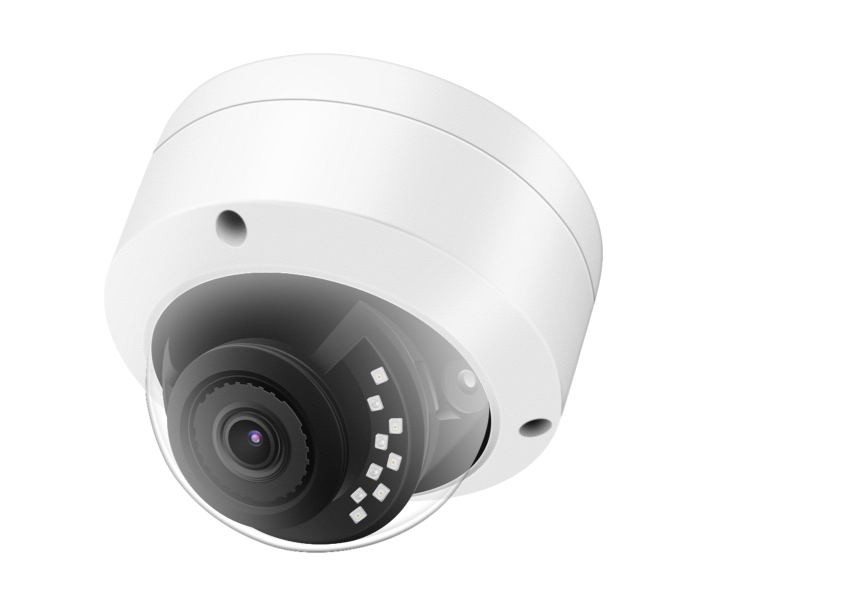 8CH NVR System: 6x5MP Dome Cameras, 4X Zoom, Human Detect, Mic, Vandal-Proof, PoE